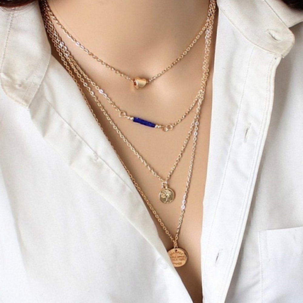 Necklace Fashion Y2K multilyer Choker jewelry